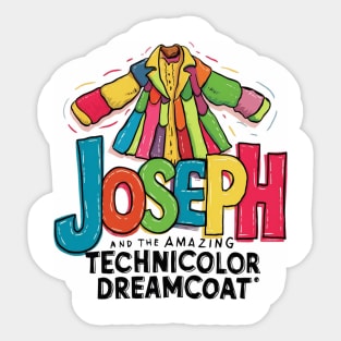 Joseph and the amazing technicolor Sticker